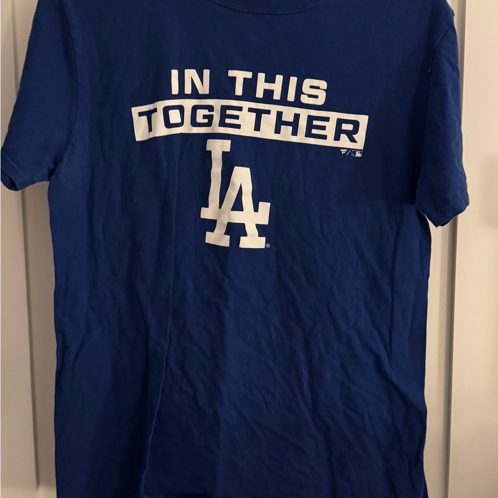 Fanatics Blue and White Short Sleeve Tee